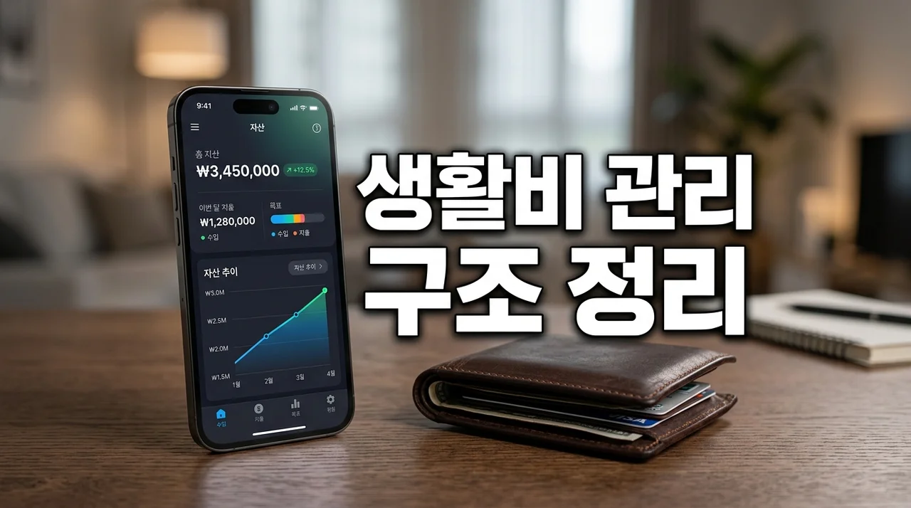 돈이 모이는 생활비 관리 기본 구조 정리: 통장 쪼개기부터 카드 활용법까지