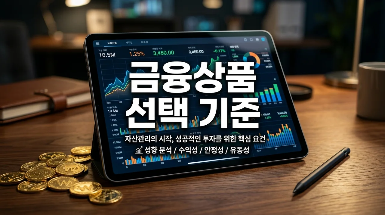 2026년 금융상품 선택 기준 가이드: 나에게 맞는 최적의 포트폴리오 구성법