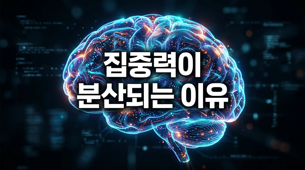 집중력이 분산되는 이유 5가지와 과학적인 집중력 향상법