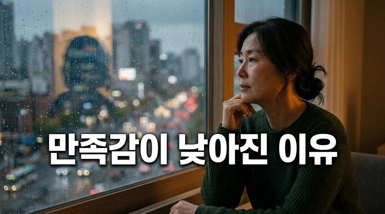 현대인의 삶에서 만족감이 낮아진 이유와 심리적 경제적 분석