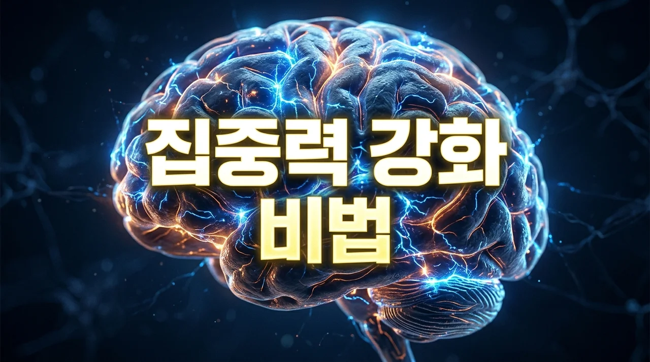 집중력이 떨어지는 이유 5가지와 뇌 건강 회복을 위한 실천 가이드