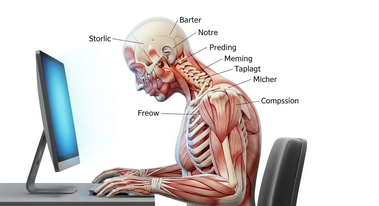 5. 전신 건강을 망치는 자세: 거북목과 장시간 좌식
