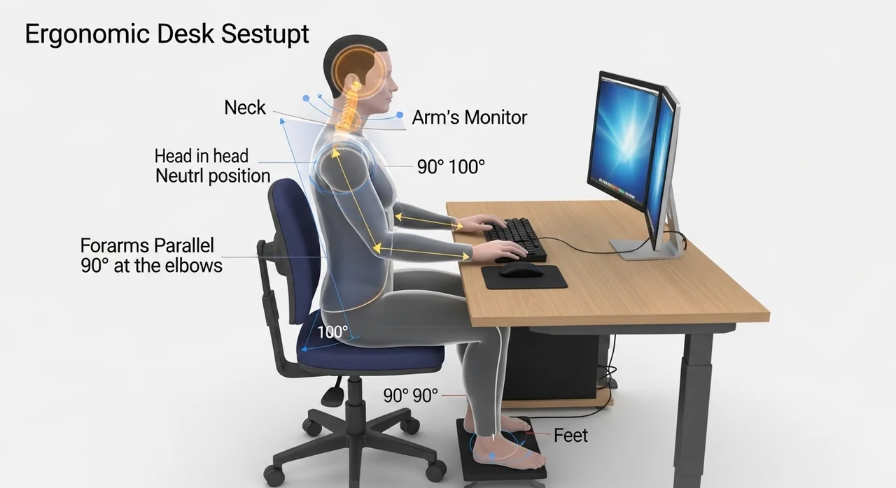 건강한 디지털 환경을 만드는 인체공학적 데스크 셋업