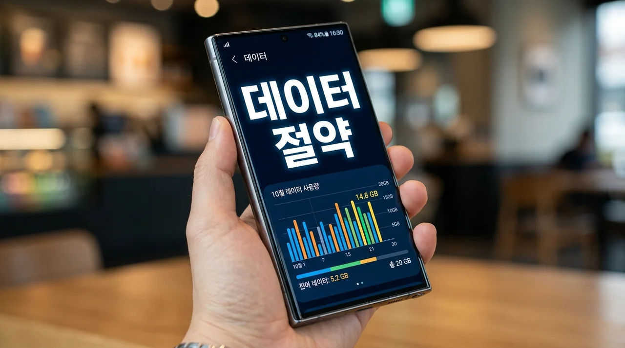 스마트폰 데이터 절약 방법 완벽 가이드: 통신비 아끼는 꿀팁 7가지