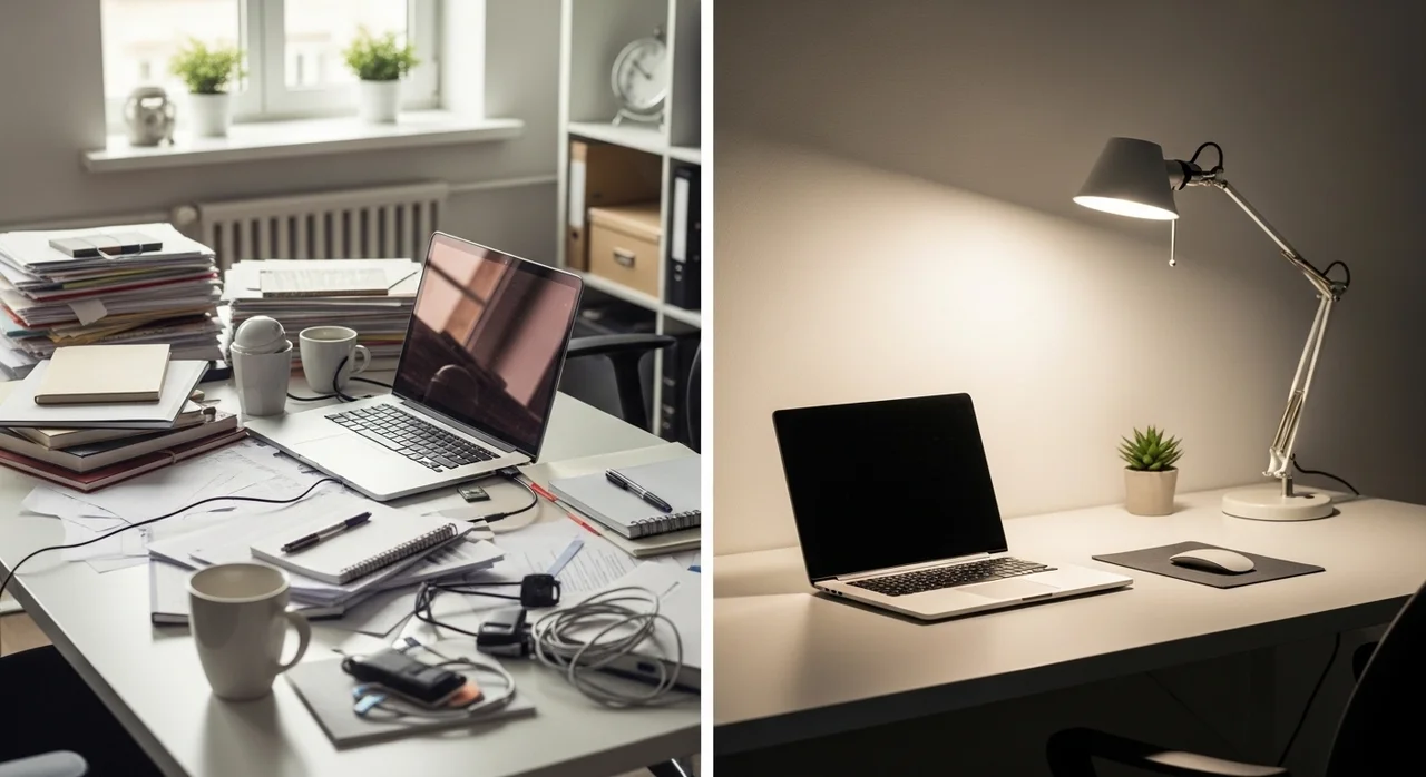 물리적 공간의 재구성: 시각적 소음 줄이기