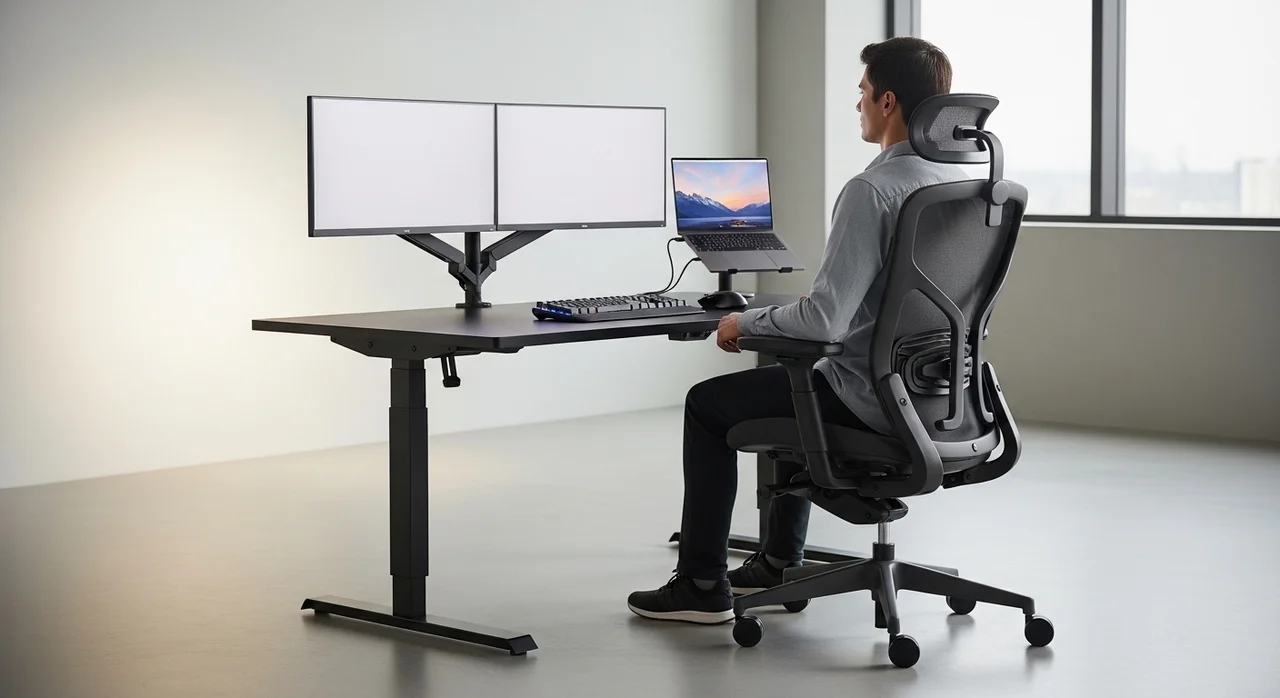 잘못된 데스크 세팅: 거북목과 어깨 통증의 주범