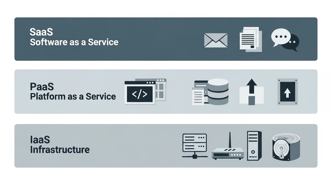 클라우드 서비스의 3가지 유형: IaaS, PaaS, SaaS
