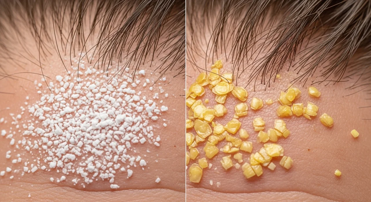 지루성 두피염과 일반 비듬의 차이점