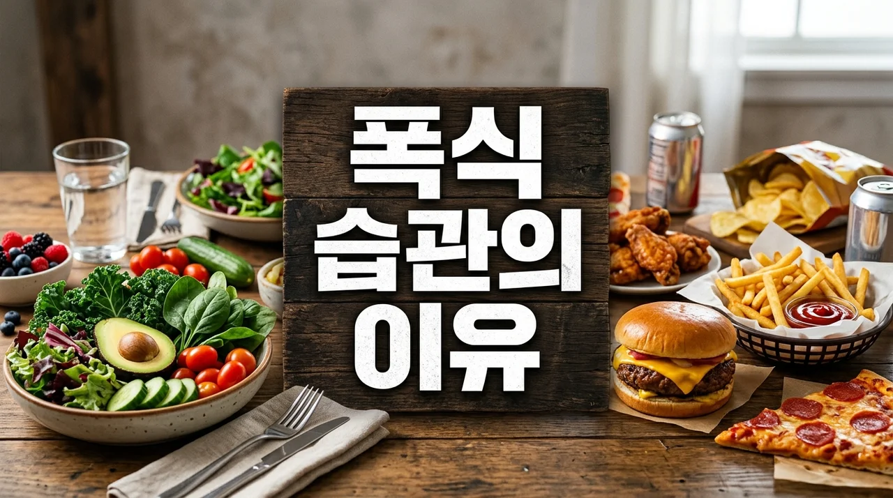 배부른데도 계속 먹게 되는 '폭식 습관 이유' 5가지와 극복 방법