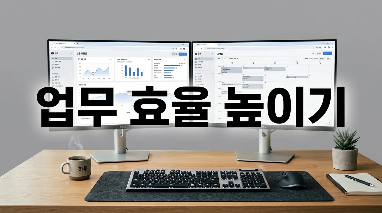 업무 효율 높이기 가이드: 듀얼 모니터부터 ERP 시스템 활용까지
