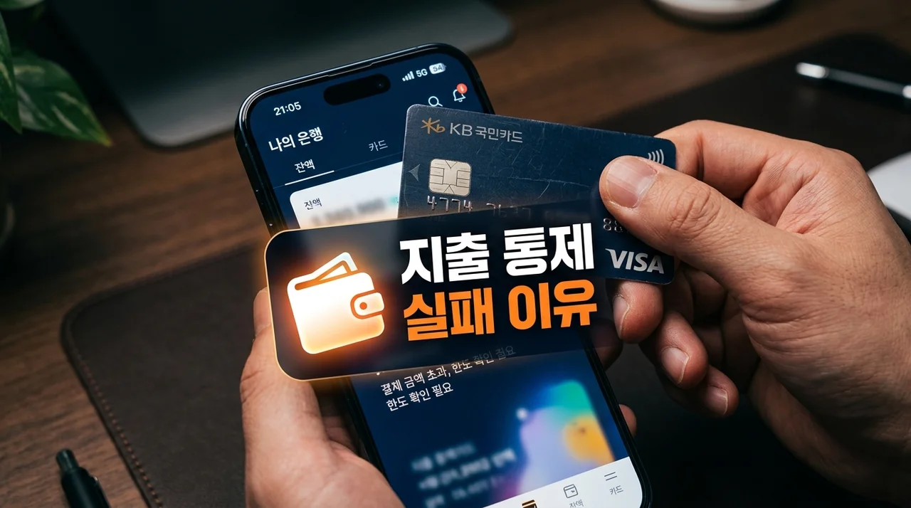 가계부 써도 제자리? 지출 통제 실패 이유 5가지와 극복 방법