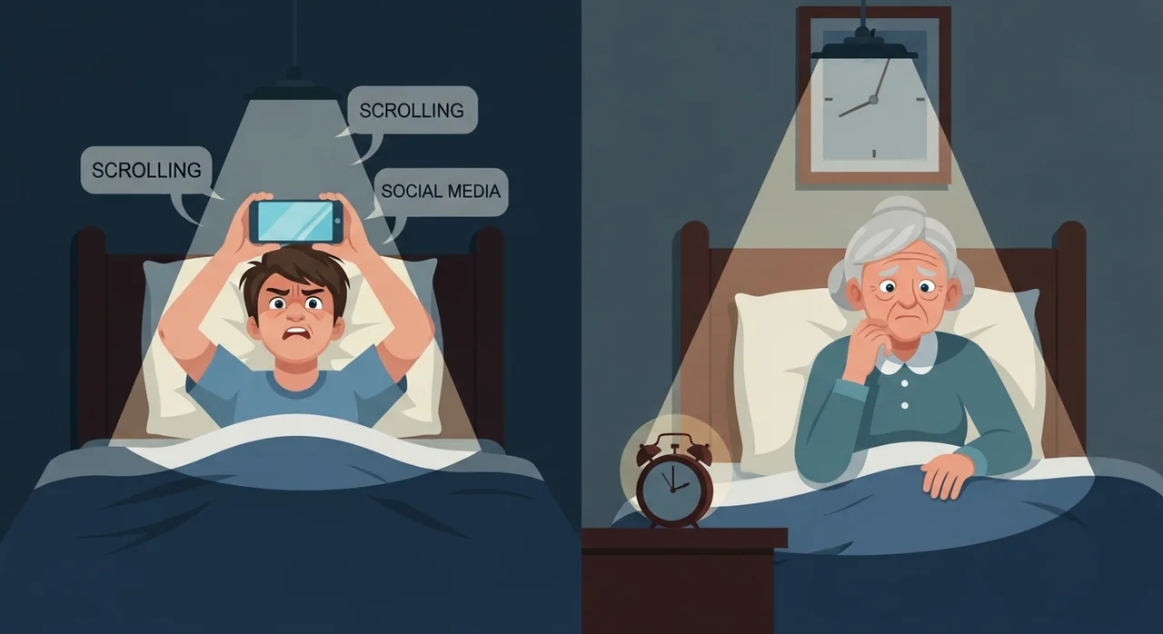 연령별 수면패턴 붕괴의 주요 원인 분석