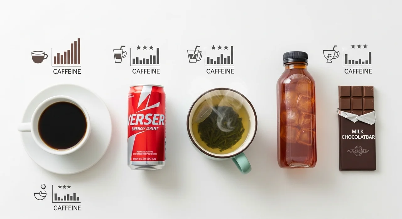 음료별 카페인 함량과 일일 권장 섭취량