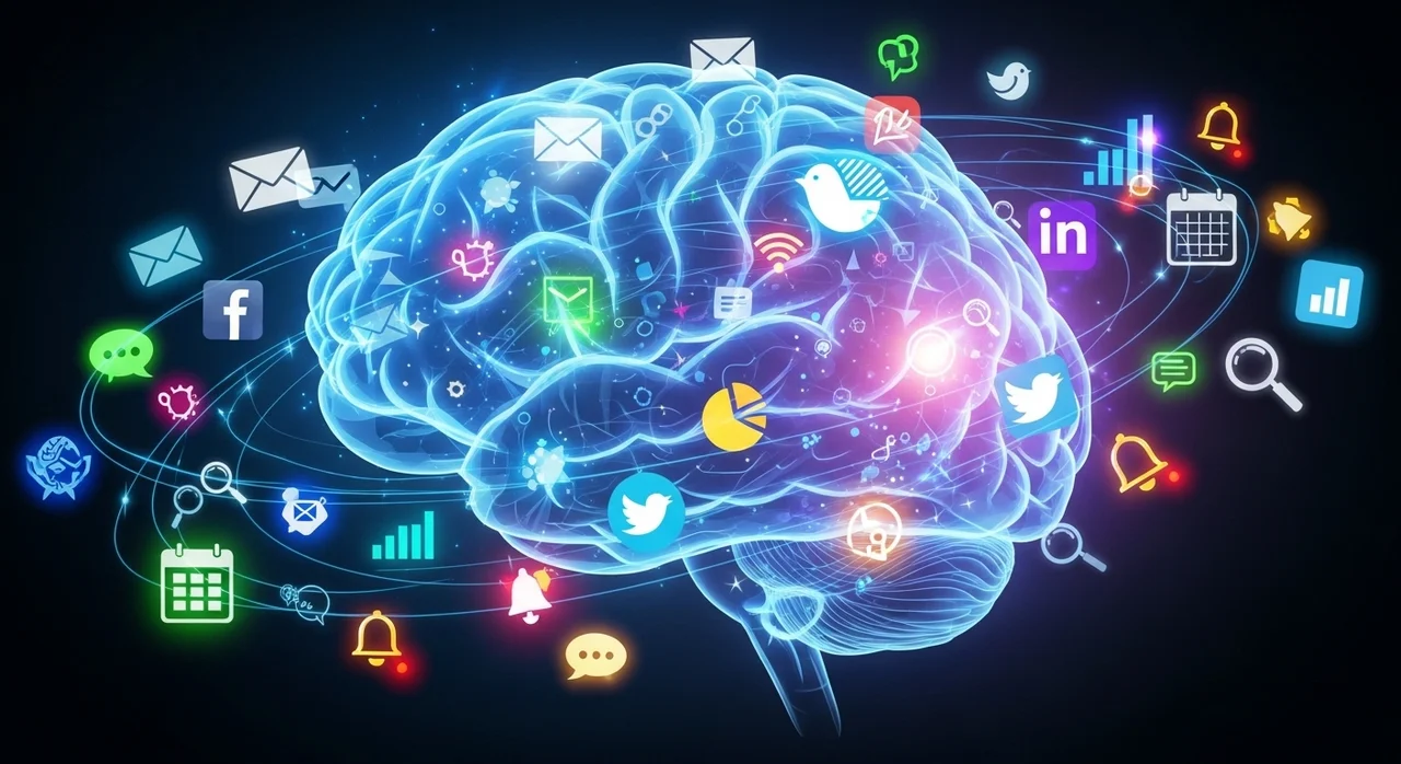 원인 1: 뇌를 지치게 하는 '정보 과부하'와 '멀티태스킹'의 함정