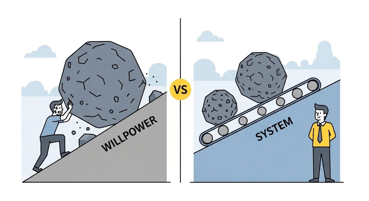 원인 3: 시스템의 부재, 의지력에만 의존하는 함정