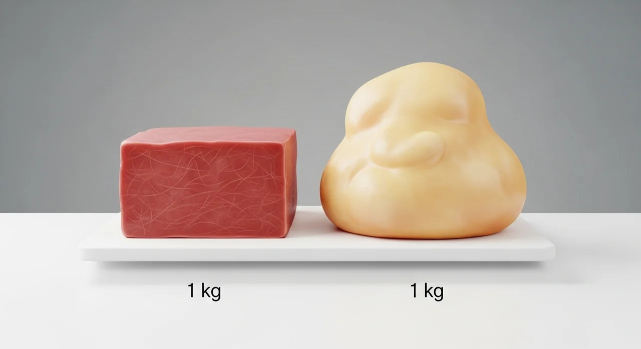세 번째 원인: 체중은 같아도 몸매가 다른 이유, 근육과 지방의 비율