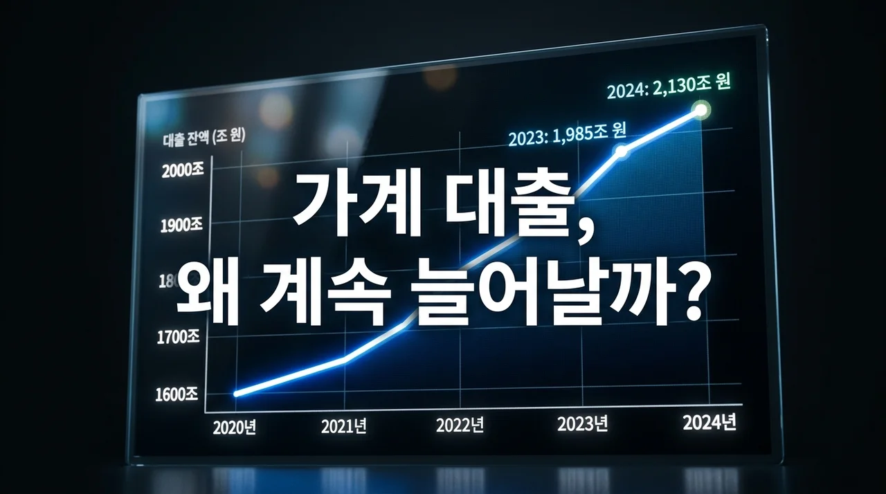 가계 대출 증가 이유 5가지와 앞으로의 전망 (부동산, 금리)