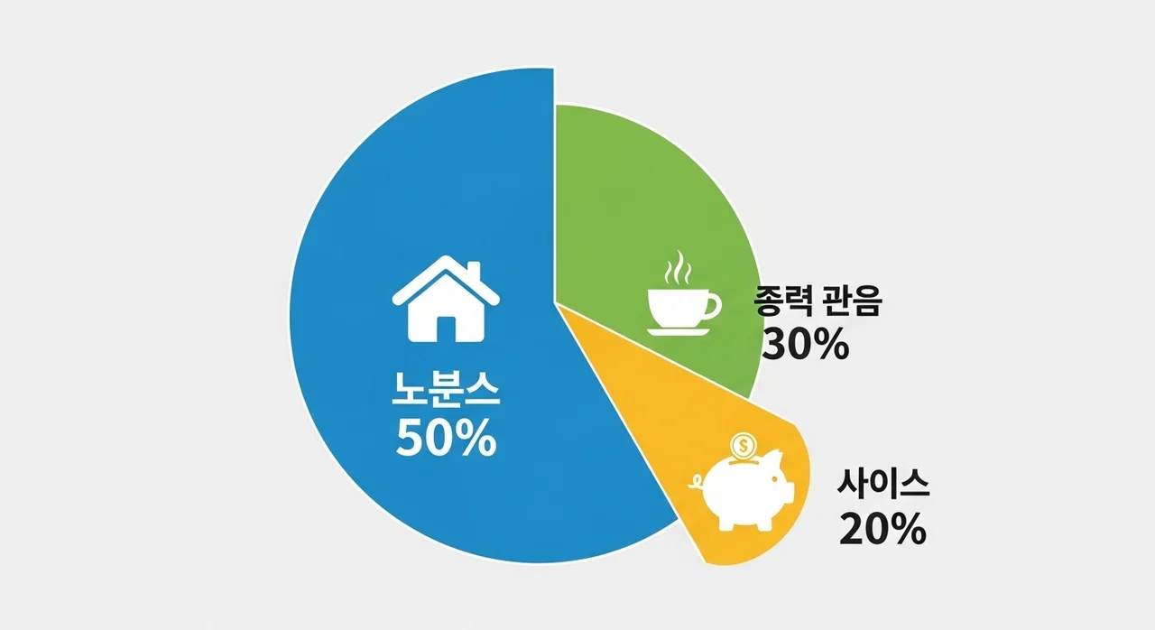 3단계: 예산 분배, 황금 비율을 찾아라 (50/30/20 법칙)