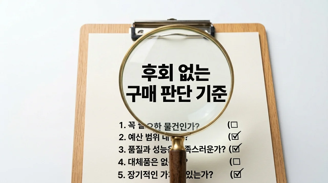 후회 없는 선택을 위한 구매 판단 기준 5단계 완벽 가이드