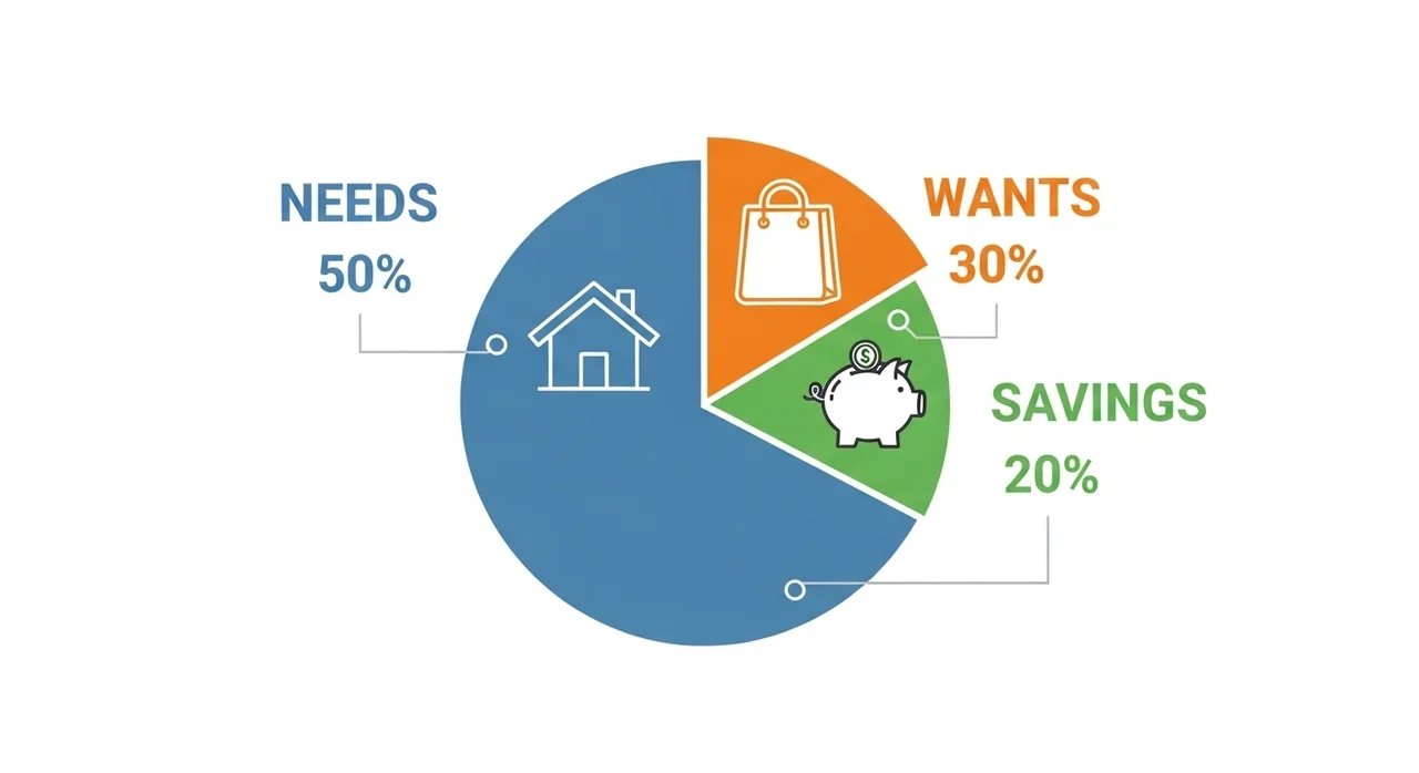 4단계: 실천 가능한 예산 수립하기 (50/30/20 규칙 활용)