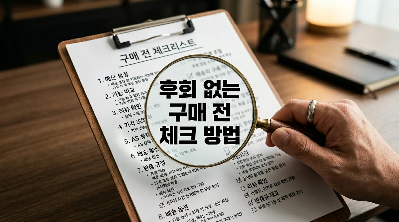 당신의 지갑을 지키는 구매 전 체크 방법 (후회 없는 쇼핑 가이드)