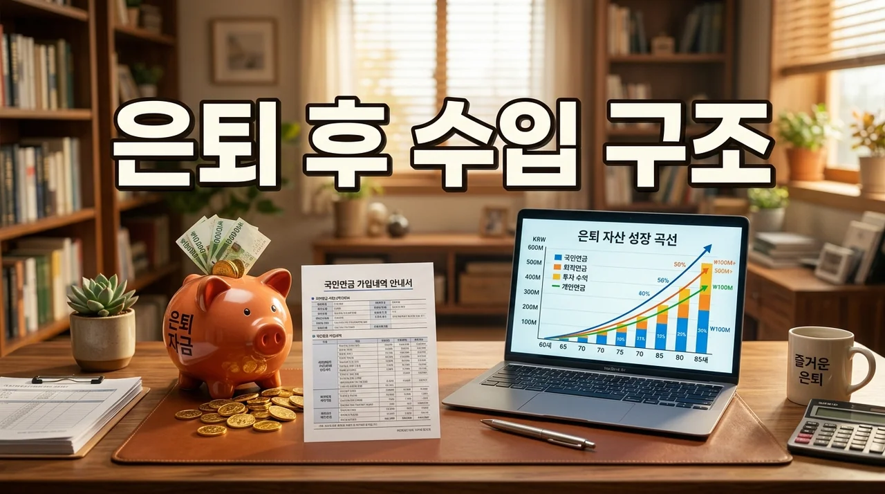 은퇴 후 수입 구조, 연금만으론 불안? 2026년 최신 포트폴리오