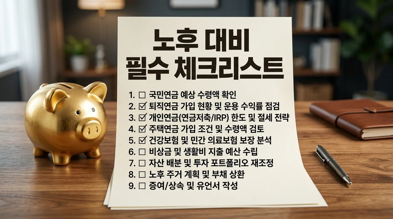 완벽한 노후 대비 체크리스트: 30대부터 50대까지 필수 점검