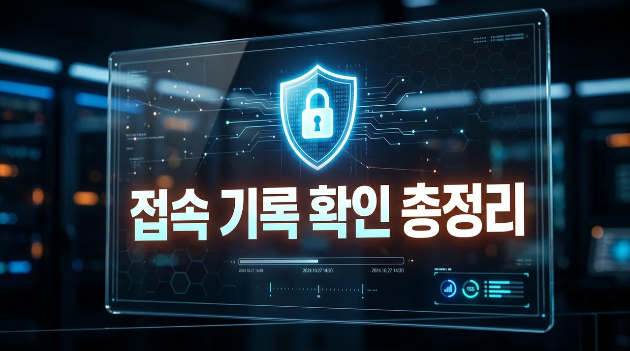 내 정보 지키는 접속 기록 확인 방법 총정리 (와이파이, 구글)