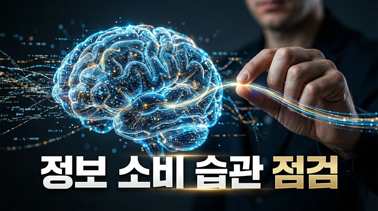 정보가 뇌를 스칠 뿐인가요? 당신의 시간을 지키는 정보 소비 습관 점검