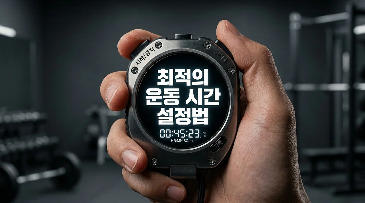 운동 시간 설정, 무작정 따라 하면 손해? 목표별 황금 시간표