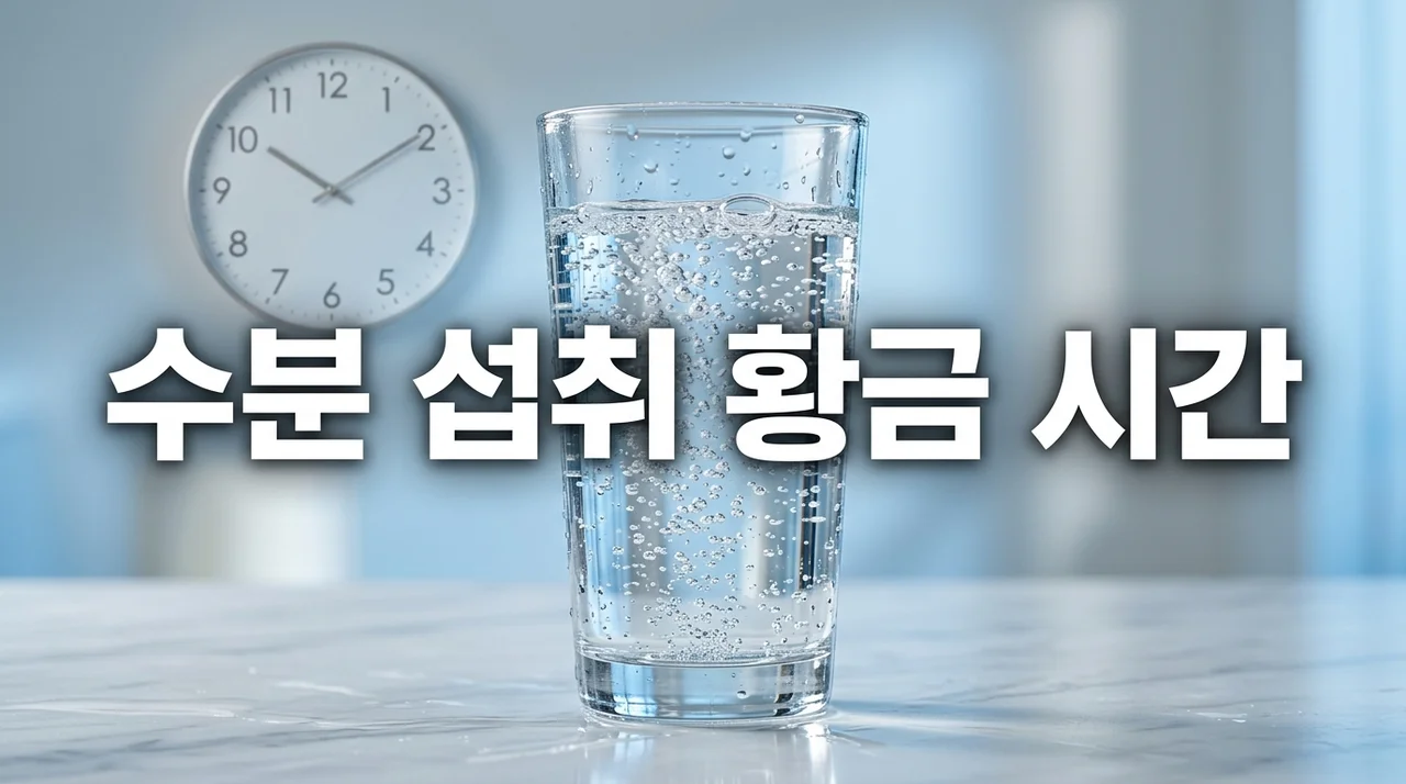 최적의 수분 섭취 타이밍: 건강을 바꾸는 7가지 황금 시간대