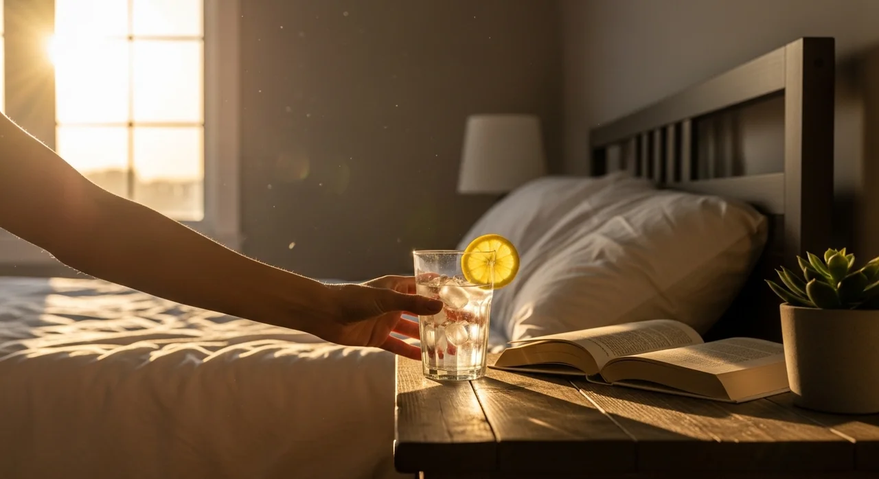 황금 시간대 1: 기상 직후, 신진대사를 깨우는 모닝 워터