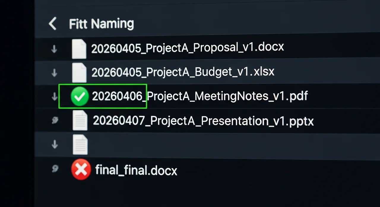 검색이 필요 없는 파일 이름 규칙 (황금 공식 공개)
