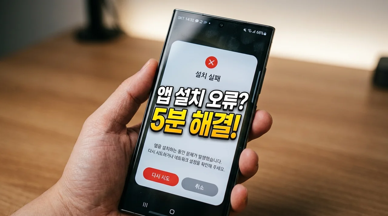 앱 설치 안되는 이유? 5가지 원인과 완벽 해결 가이드