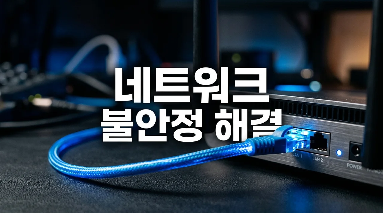 인터넷 끊김, 와이파이 오류? 네트워크 불안정 해결 총정리 (A to Z)