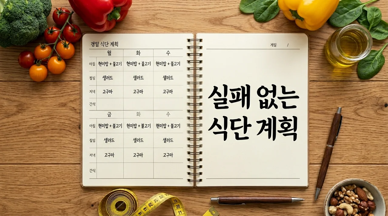 실패 없는 식단 계획 세우기: 건강과 시간을 잡는 5가지 핵심 비법