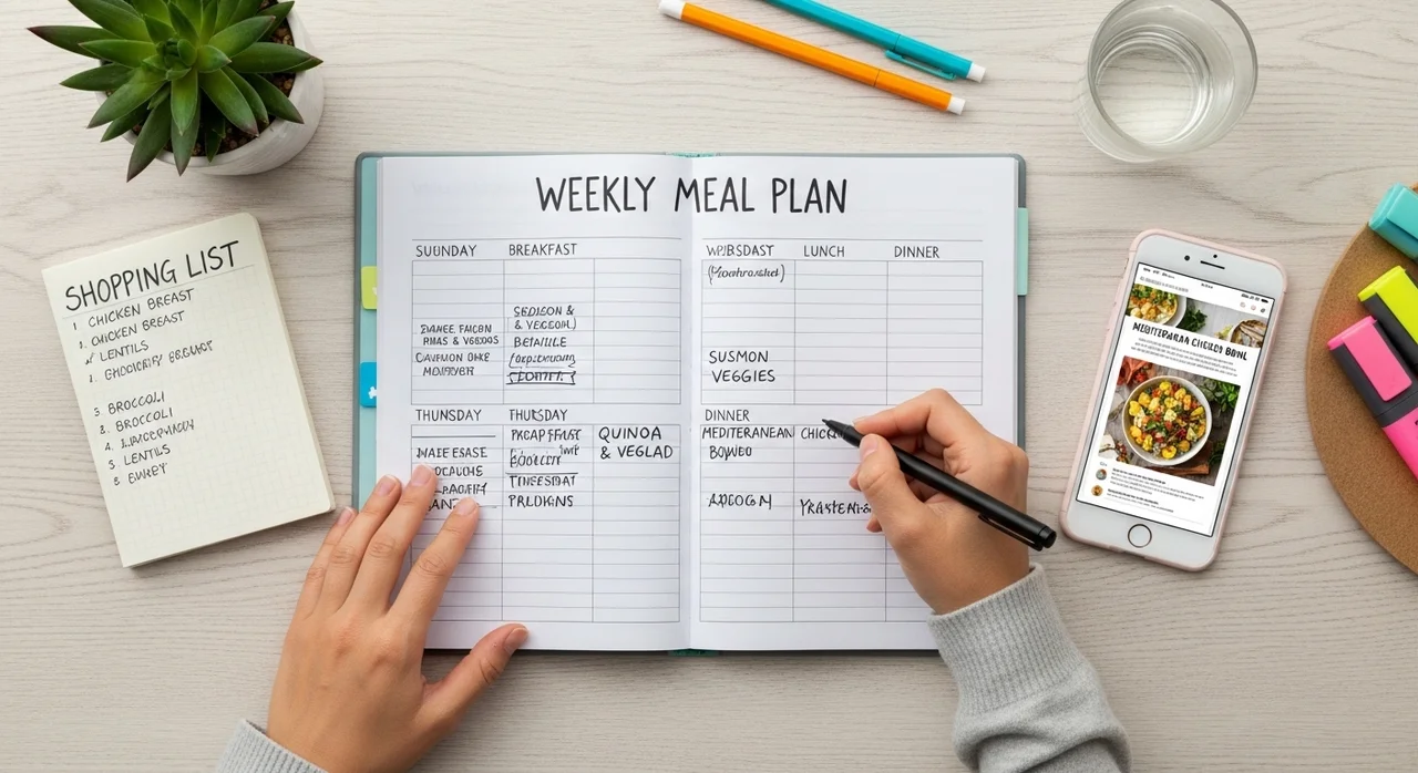 3단계: 실전! 주간 식단표 및 쇼핑 리스트 작성법