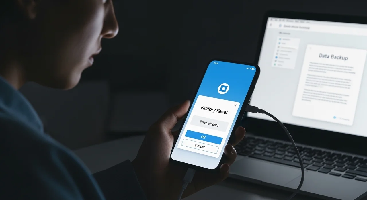 4단계: 최후의 수단, 데이터 백업 및 공장 초기화