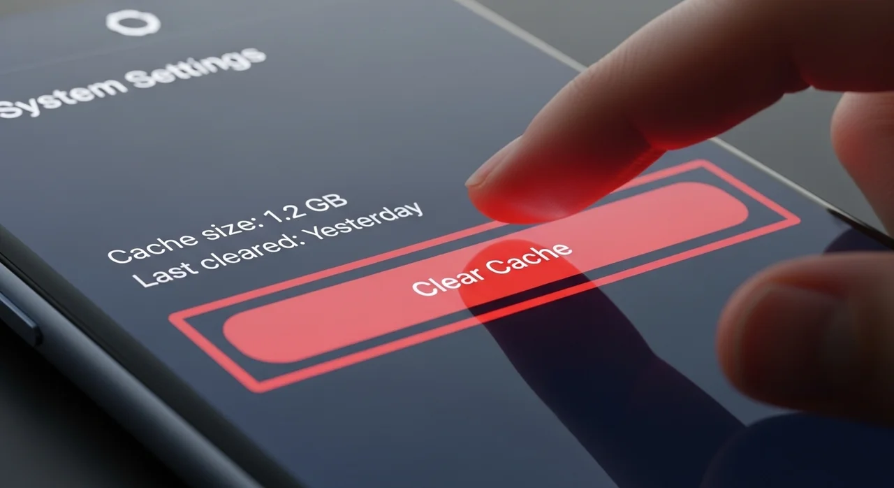 1단계: 가장 빠르고 간단한 응급처치 '캐시 삭제'