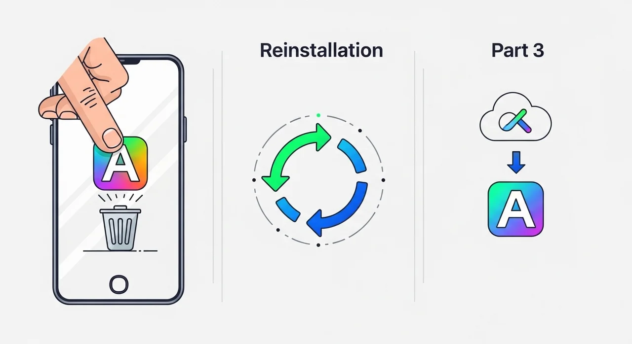 3단계: 최후의 보루 '앱 재설치'