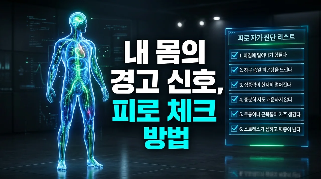 내 몸이 보내는 경고 신호, 정확한 피로 체크 방법 5가지 총정리