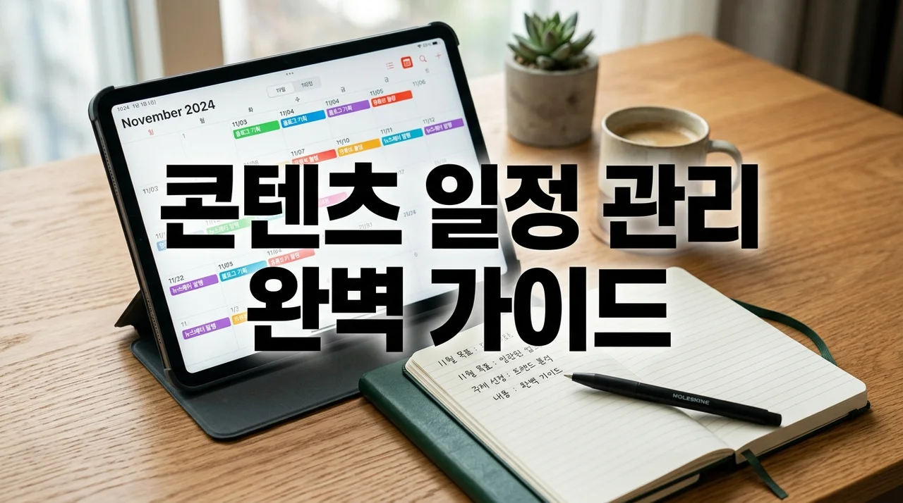 콘텐츠 일정 관리, 캘린더와 노션으로 끝내는 완벽 가이드
