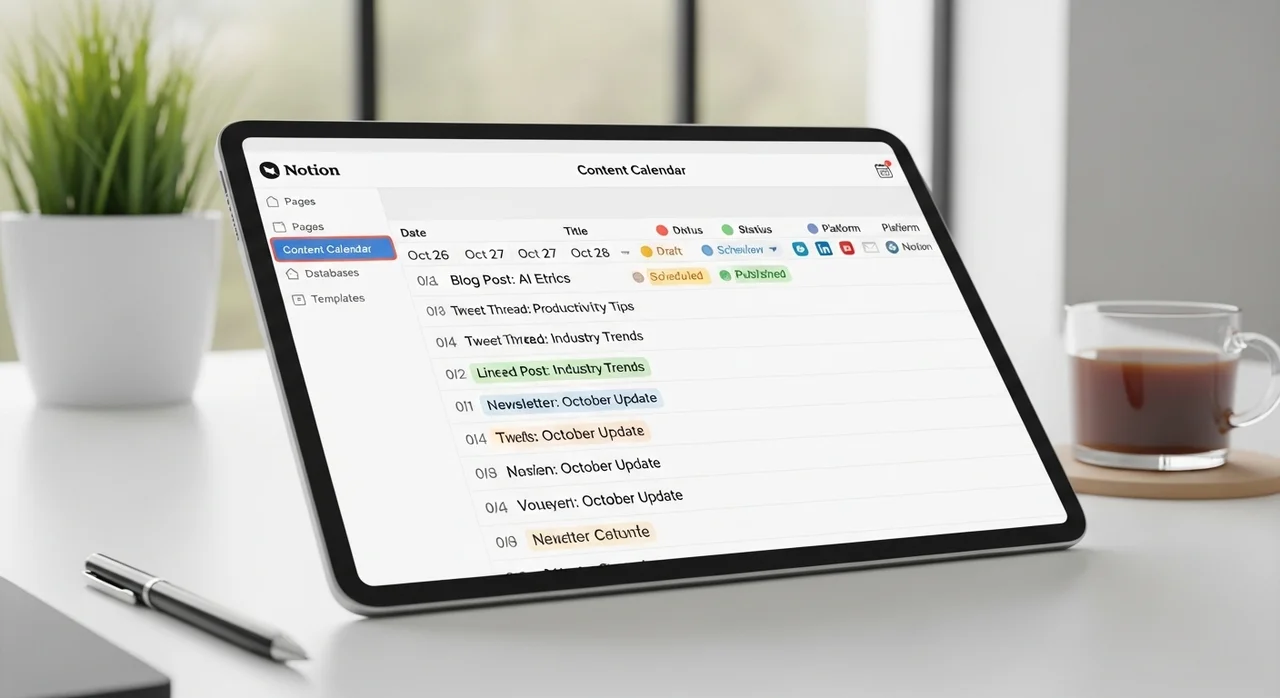 3단계: 효율 극대화, 나에게 맞는 콘텐츠 캘린더 만들기