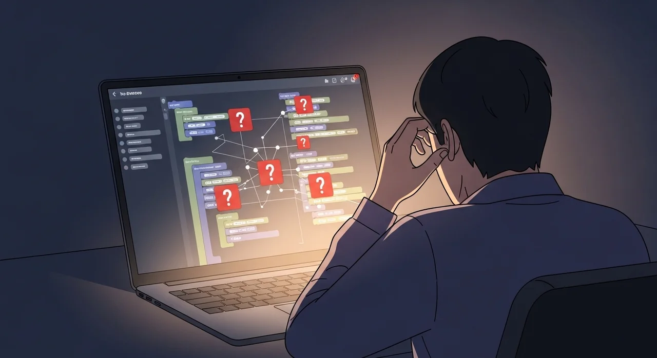 코딩 한 줄 없이 만드는 나만의 서비스, 하지만 '오류'라는 벽에 부딪혔나요?