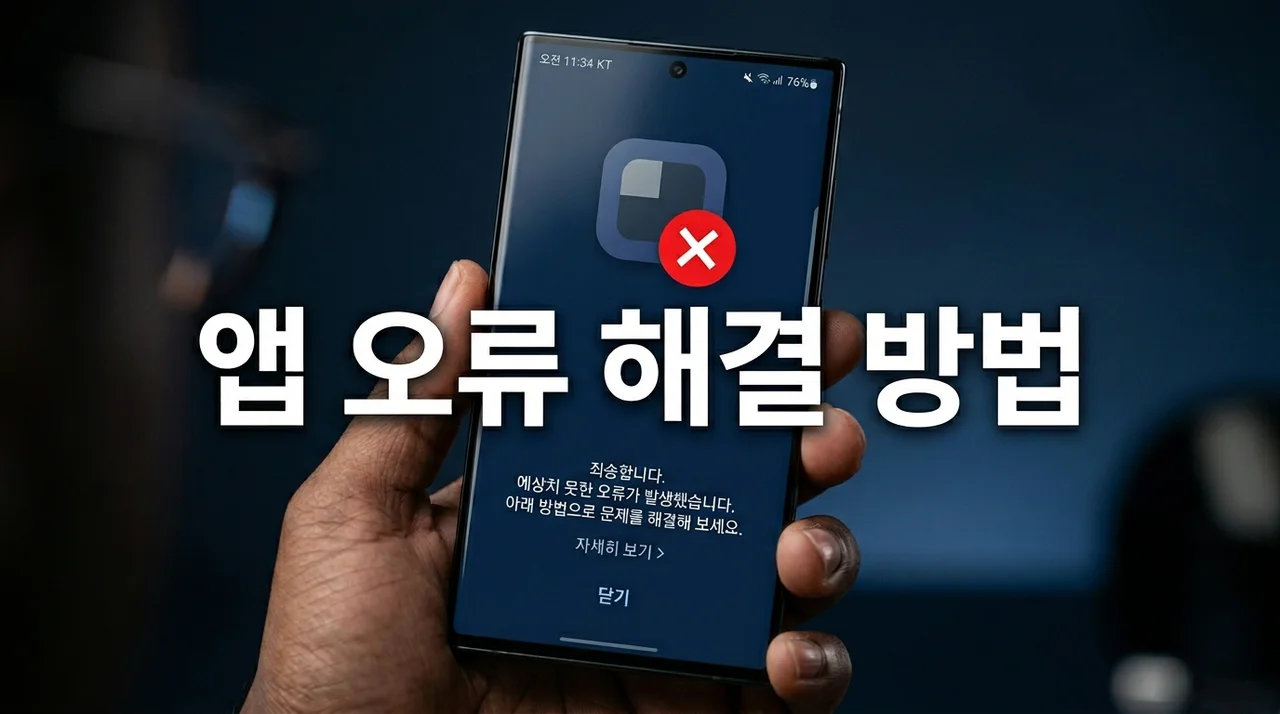 앱 오류 해결 방법 완벽 가이드: 갑자기 멈춘 앱 5분 만에 해결!