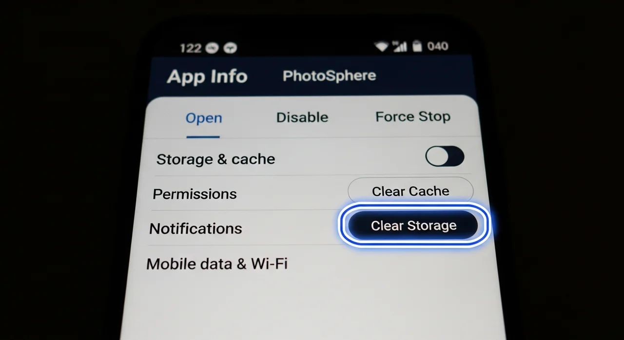 2단계: 앱 캐시 및 데이터 삭제 (데이터 삭제는 신중하게!)