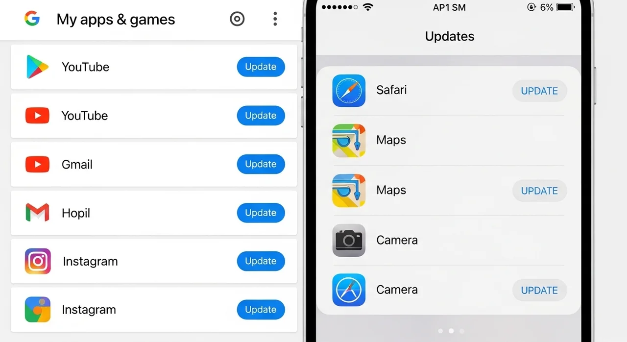 3단계: 앱 및 운영체제(OS) 업데이트 확인