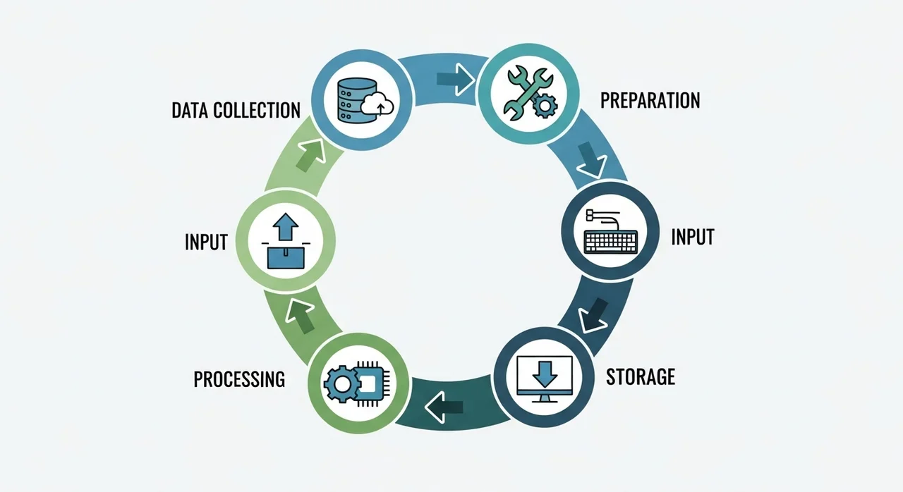 데이터 처리의 6단계: 기본 사이클 이해하기