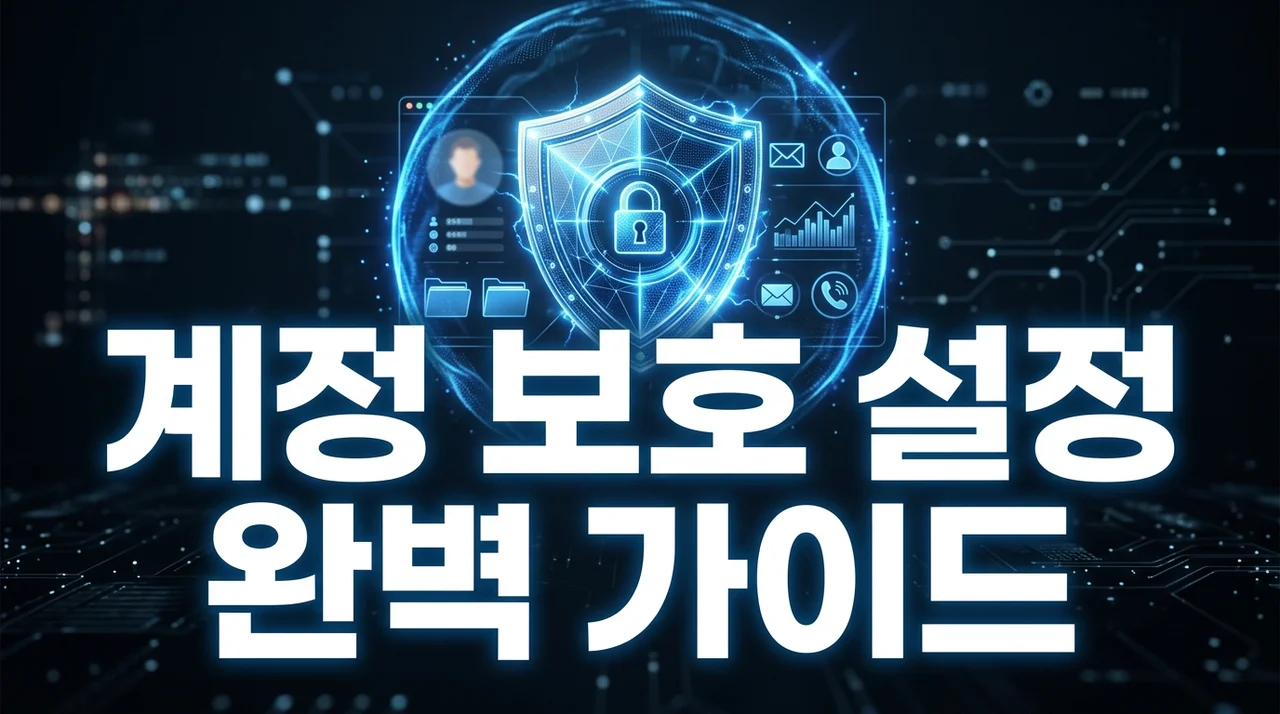 계정 보호 설정 완벽 가이드: 해킹, 개인정보 유출 걱정 끝!
