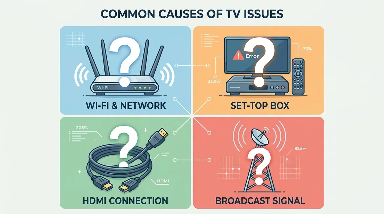 혹시 지금, TV 화면이 뚝뚝 끊기시나요?